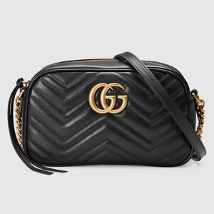 Black Leather Crossbody Bag